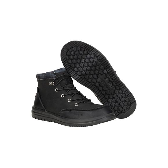 NWT Hey Dude Men’s Bradley Slip-On Shoes Black Size 13 Medium - Picture 2 of 6